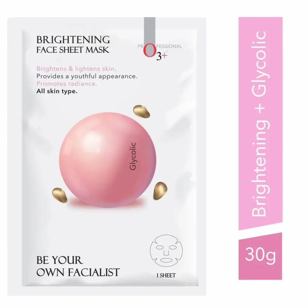 O3+ Facialist Brightening Face Sheet Mask With Glycolic (30g)