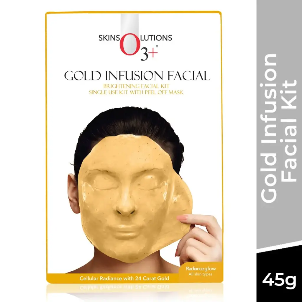 O3+ Gold Infusion Facial Peel Of Facial Kit for Softening and Smoothening Skin (45g)