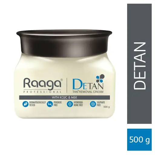 Raga De-Tan Tan Removal Cream with Kojic and Milk (500 gm)