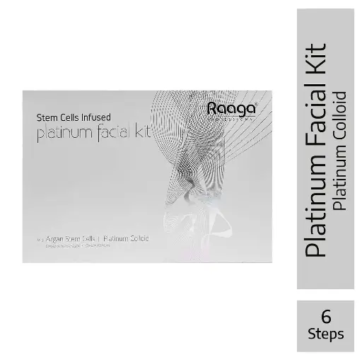 Raga Stem Cell Platinum Facial Kit with Platinum Colloids, Argan and Liquorice Extracts | 61 g
