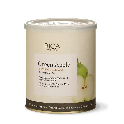 Rica Green Apple Liposoluble Painless Hair Removal Wax  for Sensitive Skin| 800 ml