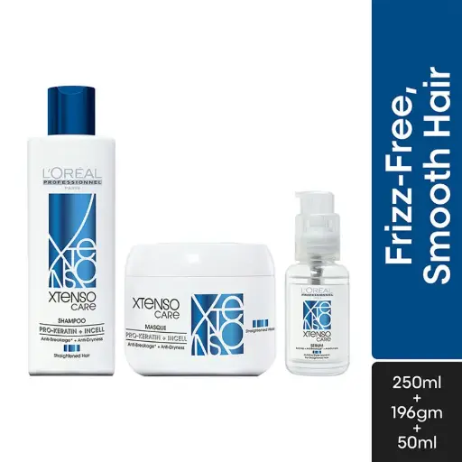 L'Oreal Professionnel Xtenso Care Pro-Keratin & Incell Shampoo + Masque + Serum ( Combo )