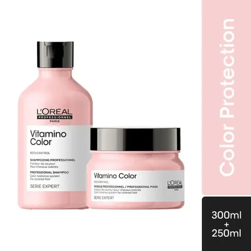 L'Oreal Professionnel Series Expert Resveratrol Vitamino Color Shampoo & Hair Mask (300ml + 250ml)