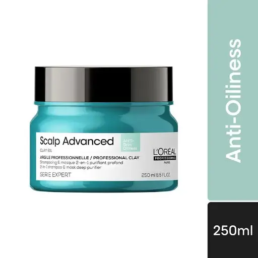 L'Oreal Professionnel Scalp Advanced Anti Oiliness in Deep Purifier Clay For Oily Scalp (250ml)