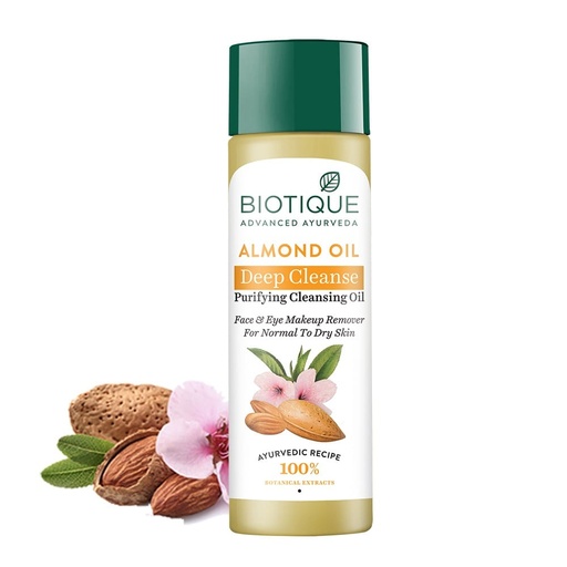 Biotique Bio Almond Oil Soothing Face & Eye Makeup Cleanser (120ml)
