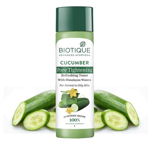 Biotique Bio Cucumber Pore Tightening Toner With Himalayan Waters (120ml)