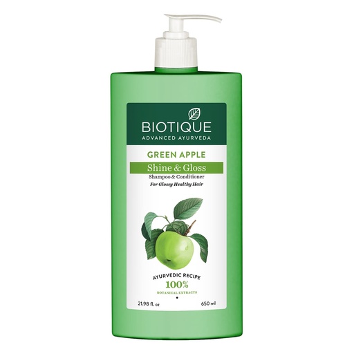 Biotique Bio Green Apple Fresh Daily Purifying Shampoo & Conditioner (650ml)