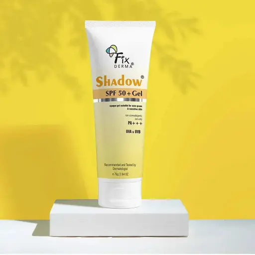 FixDerma Shadow SPF 50+ Gel Sunscreen | Perfect for all-season sun protection with SPF 50+ 75g