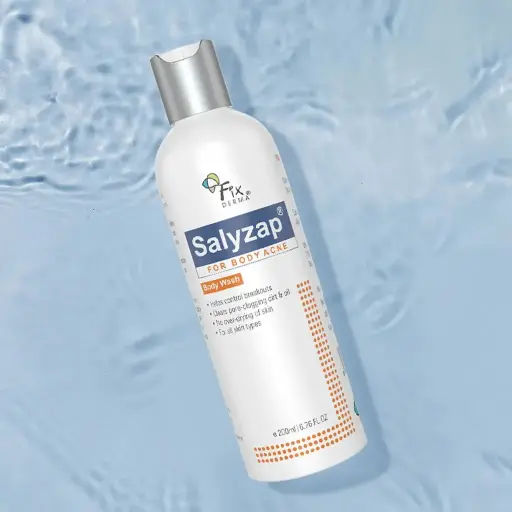 FixDerma Salyzap Body Wash | Soap-Free Wash to Combat Stubborn Body Acne 200ML