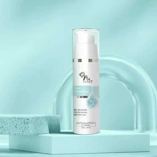 FixDerma Pore Minimizer Face Serum | 20% Niacinamide for Minimizing Enlarged Pores Over Time 30ml