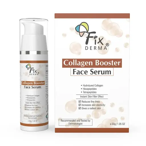 FixDerma Collagen Booster Face Serum | Fights Early Signs of Ageing for a Youthful Glow 30ml