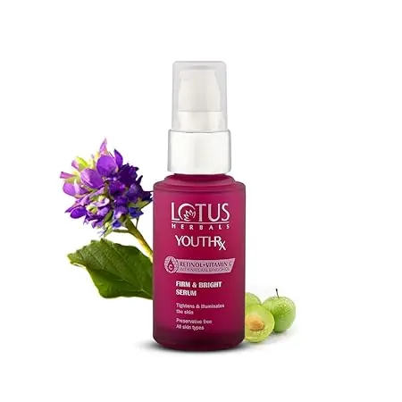 Lotus YouthRx firm & Bright face serum with Bakuchiol Retinol & Vitamin C | Anti Ageing & Brightening 30ml