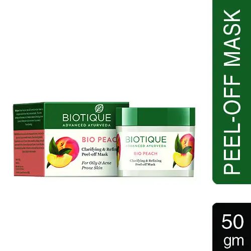 Biotique Bio Peach Clarifying & Refining Peel-Off-Mask (50gm)