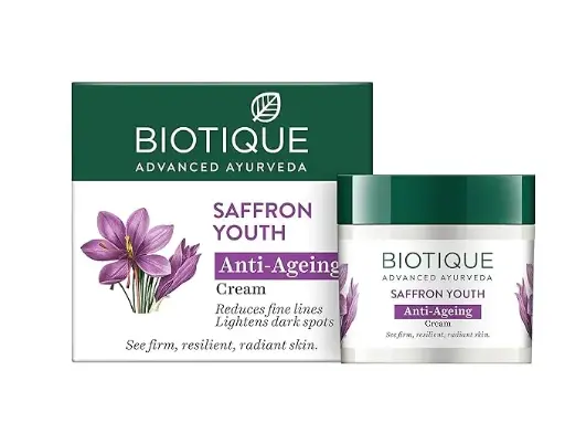 Biotique Bio Saffron Youth Dew Visibly Ageless Moisturizer (50gm)