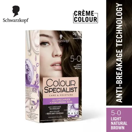 Schwarzkopf Colour Specialist Permanent Hair Colour -  5-0 Light Natural Brown