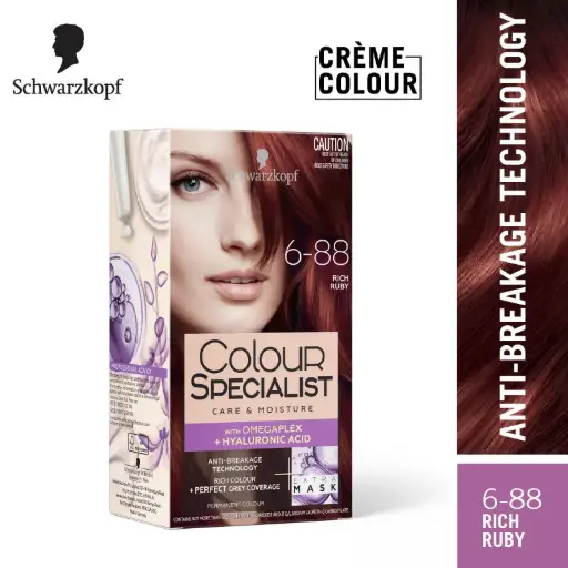 Schwarzkopf Colour Specialist Permanent Hair Colour -  6-88 Rich Ruby