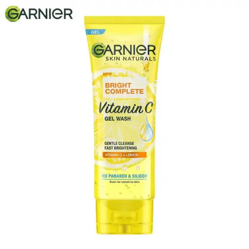 Garnier Bright Complete Vitamin C Gel Facewash, 100g
