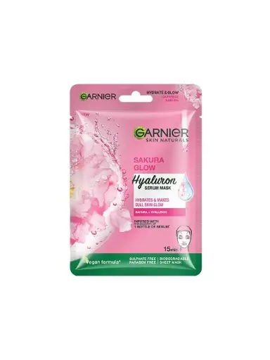 Garnier Sakura Glow Serum Sheet Mask 32g