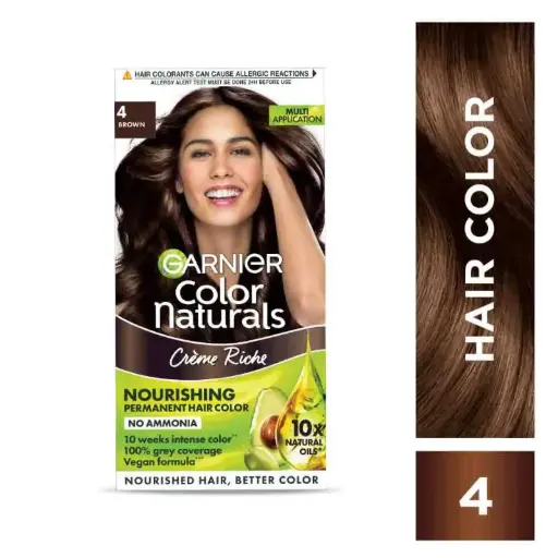 Garnier Color Naturals Shade 4 Brown 70ml+60g