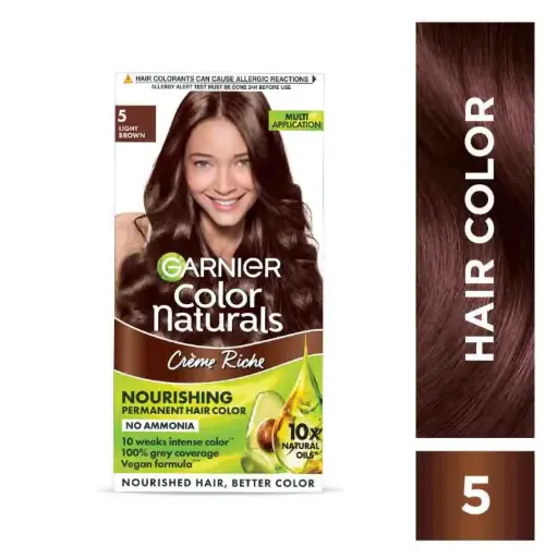 Garnier Color Naturals Shade 5 Light Brown 70ml+60g