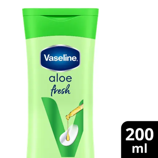 Vaseline Aloe Fresh Body Lotion with 24 HR Long Lasting Moisturisation - 200ml