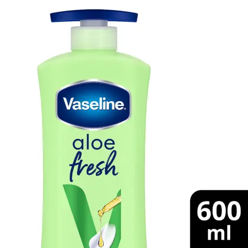 Vaseline Aloe Fresh 24 Hrs Long Lasting Body Lotion - 600 ml