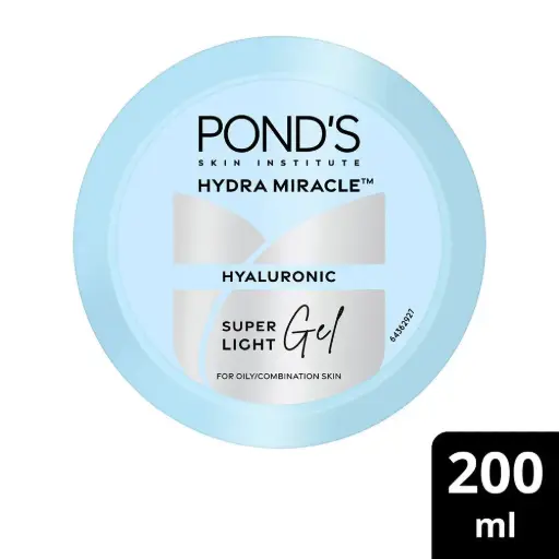 POND'S Super Light Gel Oil-Free Moisturize with Hyaluronic Acid & Vitamin E 48HR Hydration, 200g