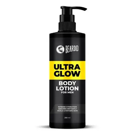 Beardo Ultraglow Body Lotion for Men, Intense Hydration Absorbs Instantly Repairs Skin, 250ml