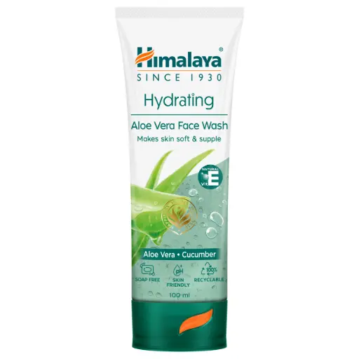 Himalaya Moisturizing Aloe Vera Face Wash, 100ml