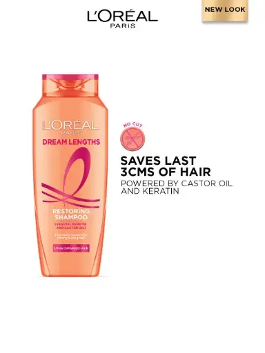 L'Oreal Paris Dream Lengths Restoring Shampoo For Long Damaged Hair (340ml)