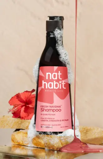 Nathabit Five Oil Hibiscus Repair Navdha Shampoo 250ml