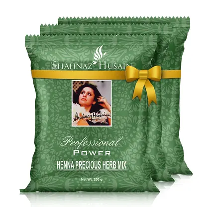 Shahnaz Husain Professional Power Henna Precious Herb Mix (Combo Pack)