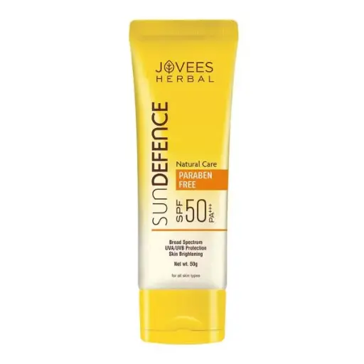 Jovees Sun Defence Cream SPF 50 PA+++ For All Skin Types | Protection From UVA/UVB & Sun Damaged | Sunscreen For Men & Women 100g