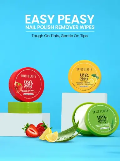  SWISS BEAUTY Easy-Peasy Nail Polish Remover Wipes 