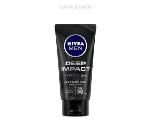 NIVEA MEN Deep Impact Intense Clean Face & Beard Wash (50gm)