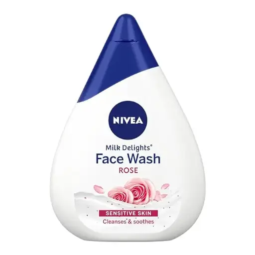 Nivea Milk Delights Face Wash With Caring Rosewater for Sensitive Skin 50ml