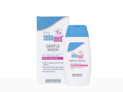 Sebamed Baby Gentle Wash, PH 5.5, With Allantoin, No Tears Formula, Clinically Tested (200ml)