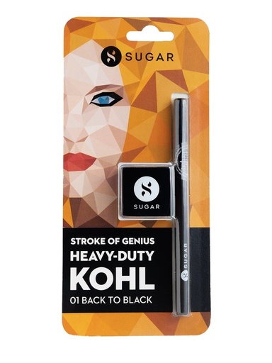 SUGAR HEAVY DUTY KOHL KAJAL - 01 BLACK