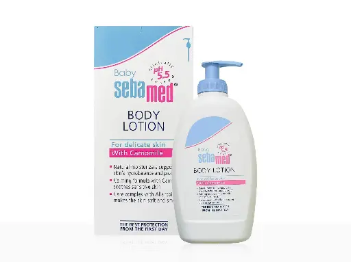 Sebamed Baby Body Lotion, PH 5.5, Camomile & Allantoin, Dermatalogically Tested, Sensitive Skin (400ml)