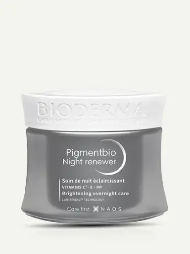 Bioderma Pigmentbio Night Renewer Brightening Overnight Cream for Dark Spots, Sensitive Skin (50ml)