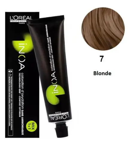 L'oreal Professionnel Paris INOA Ammonia-free Permanent Hair Color - 7 (Blonde)