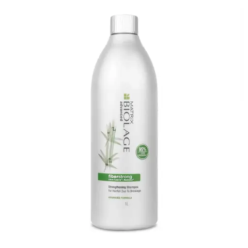 Matrix Biolage Fiberstrong Professional Shampoo For Hair Breakage, 12X Strength In Weak Hair (1000ml)
