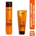 Matrix Opti.Care 2-Step Professional Regime, Up To 4 Days Frizz Control, Shampoo + Conditioner (350ml + 196gm)
