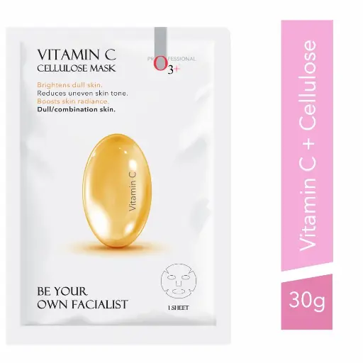 O3+ Facialist Vitamin C Cellulose sheet Mask for pigmentation and uneven skin (30g)