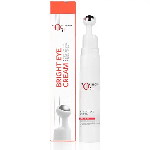 O3+ Bright under eye cream with hyaluronic acid (15g) Reduces Dark Circles| Hydrates and Plump| Nourishes the skin| For All Skin Type