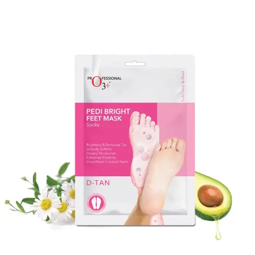 O3+ Pedi Bright Foot Socks Cream Mask 