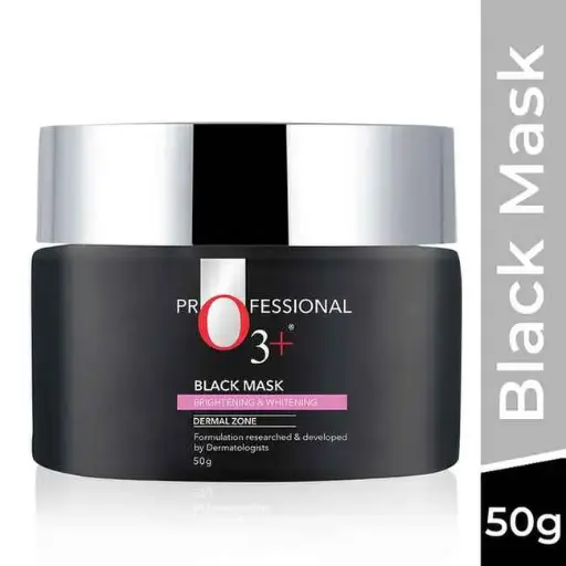 O3+ Black Mask Brightening & Whitening For Clear & Glowing skin (50 g)